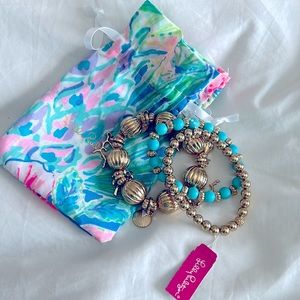 Lilly Pulitzer set of 3 summer bracelets - fun!